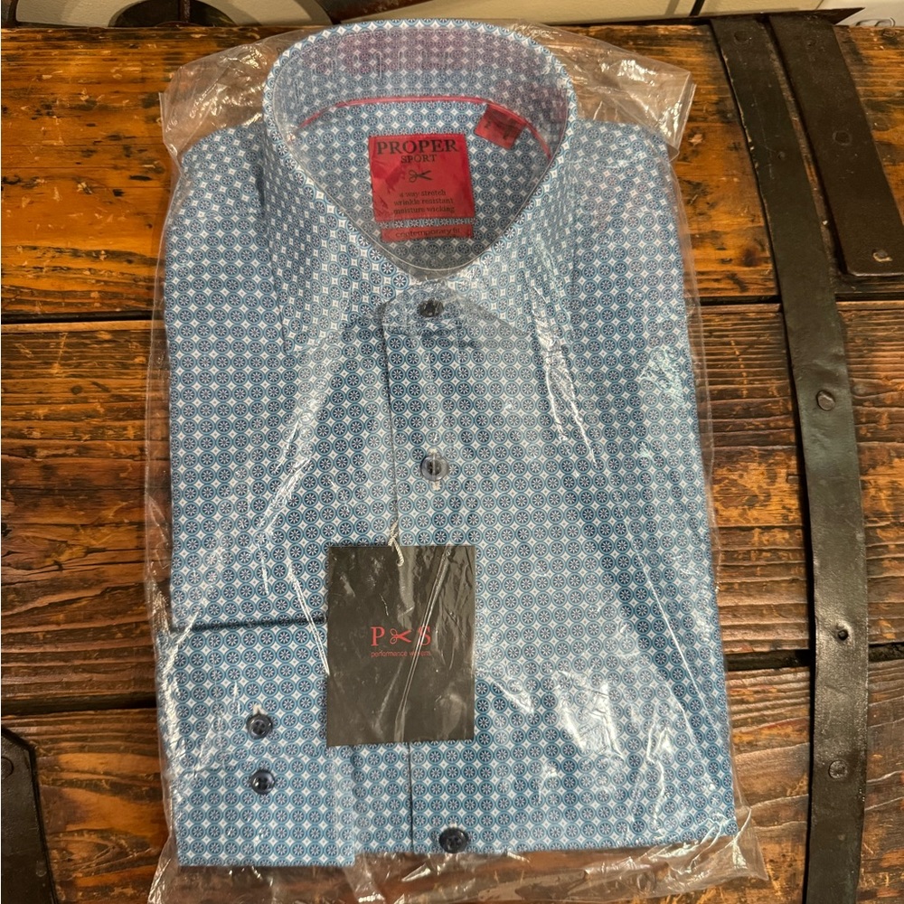 Two Men’s Proper Sport Dress Shirts